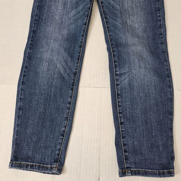 Judy Blue Jeans Womens 28 Blue Relaxed Fit‎ Mid Rise Dark Wash Stretch Straight - Picture 5 of 11
